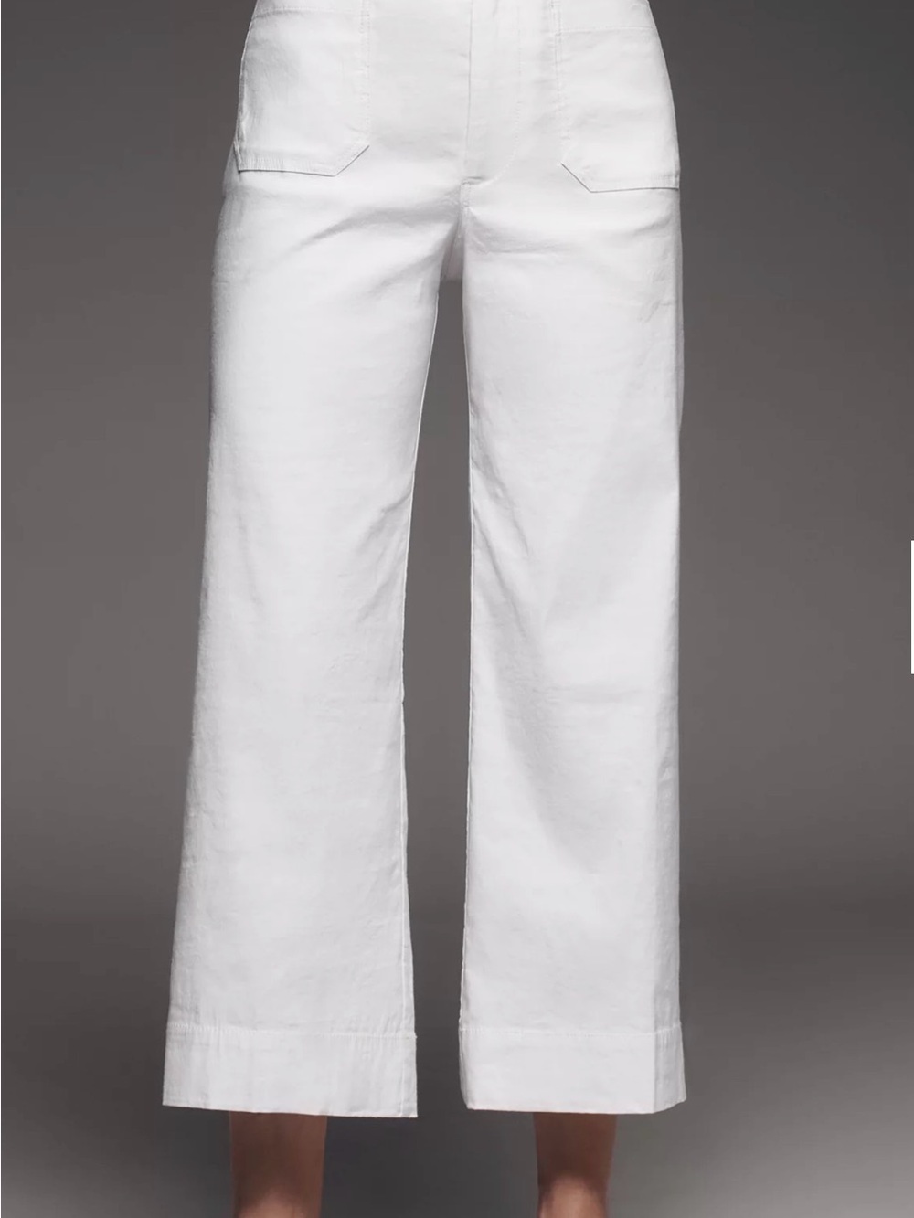 Anthropologie Maeve Colette White Wide-Leg High-Rise Jeans Size 28 - Picture 2 of 7